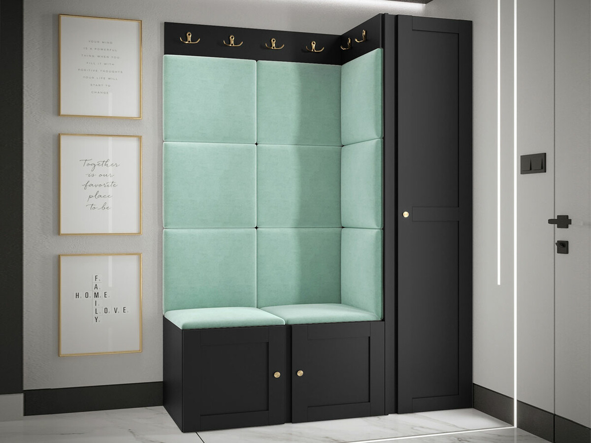 Set za hodnik Hartford 377 (Crno)