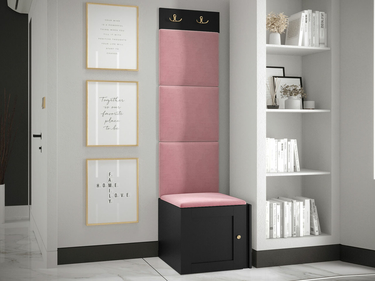 Set za hodnik Hartford 378 (Crno)