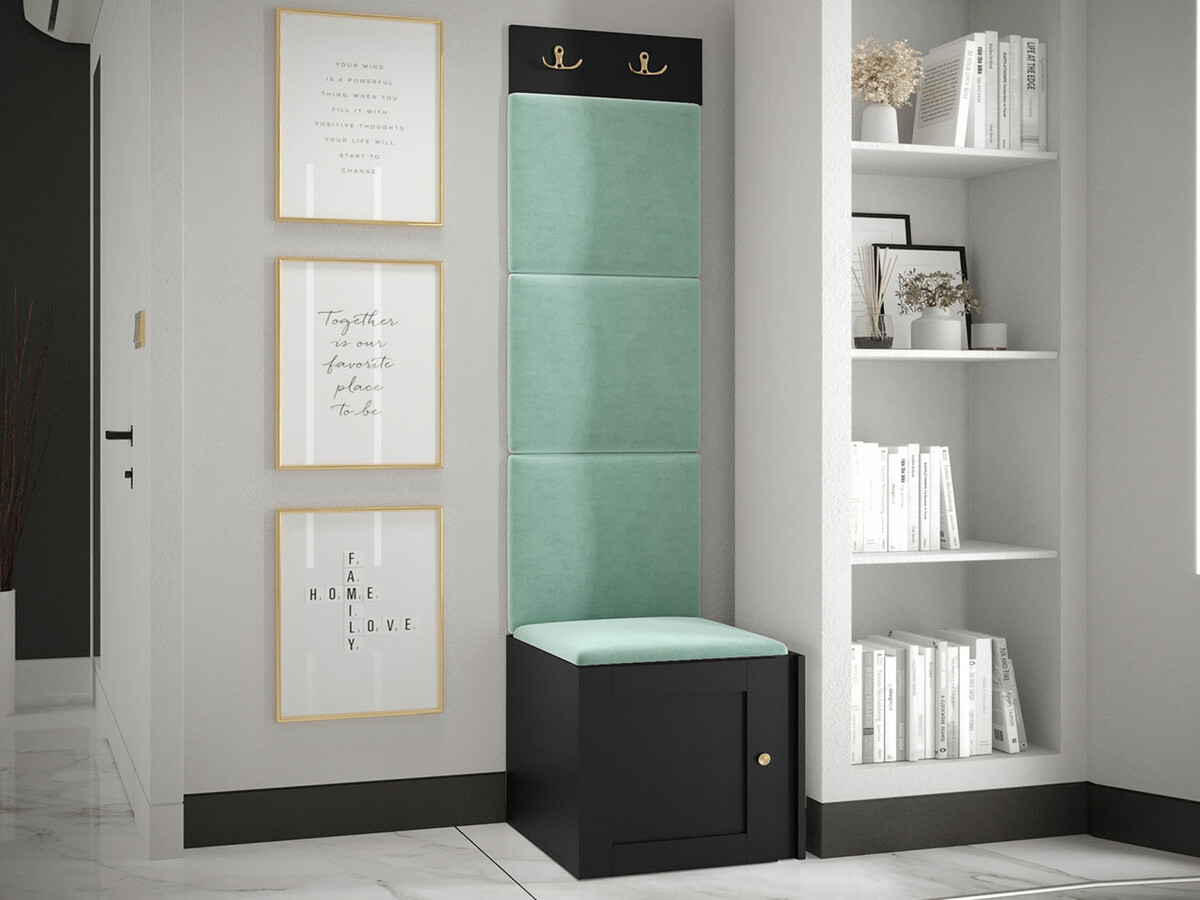 Set za hodnik Hartford 378 (Crno)