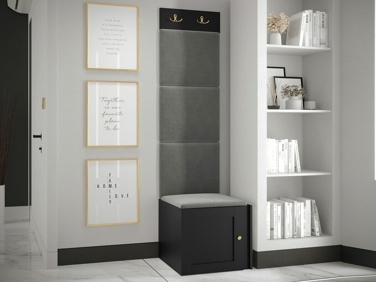 Set za hodnik Hartford 378 (Crno)