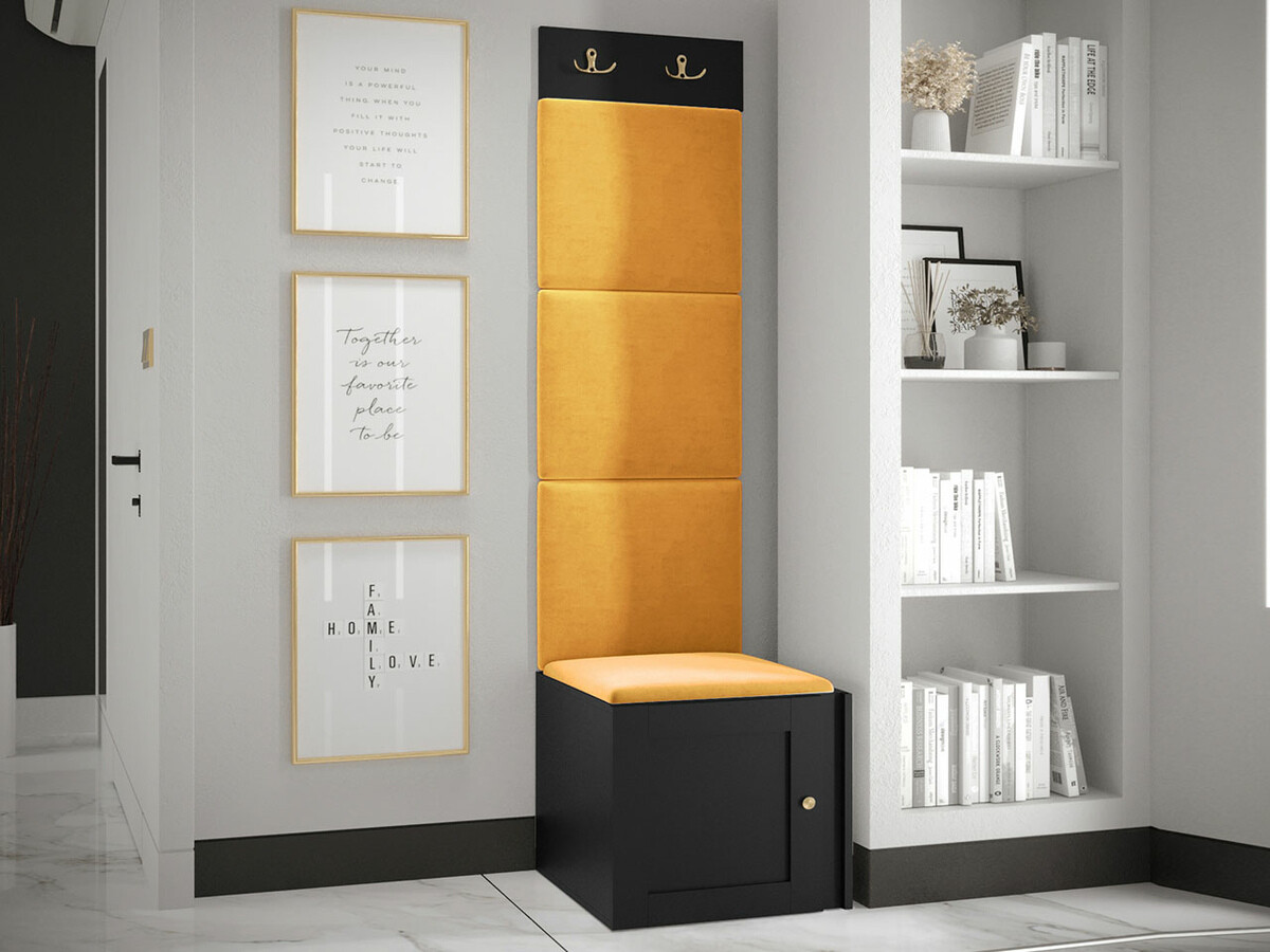 Set za hodnik Hartford 378 (Crno)