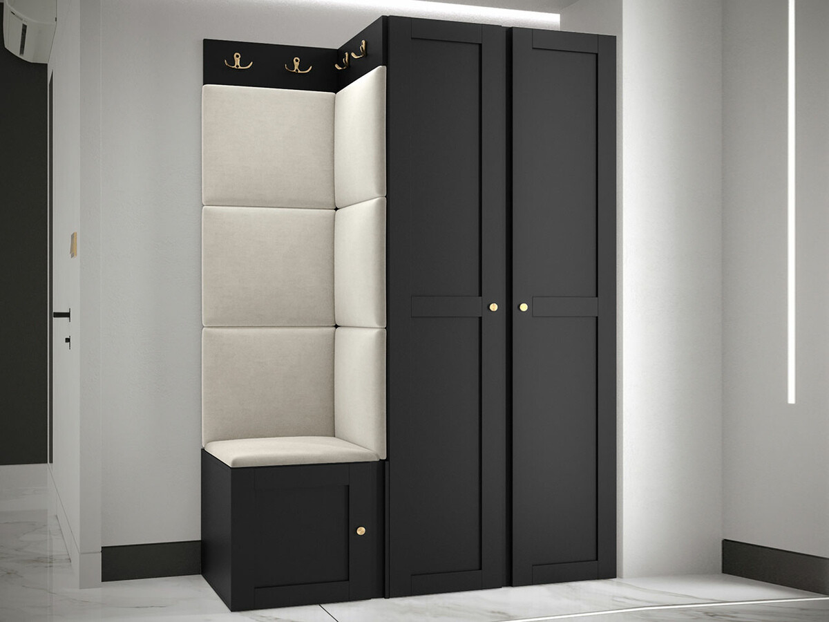 Set za hodnik Hartford 379 (Crno)