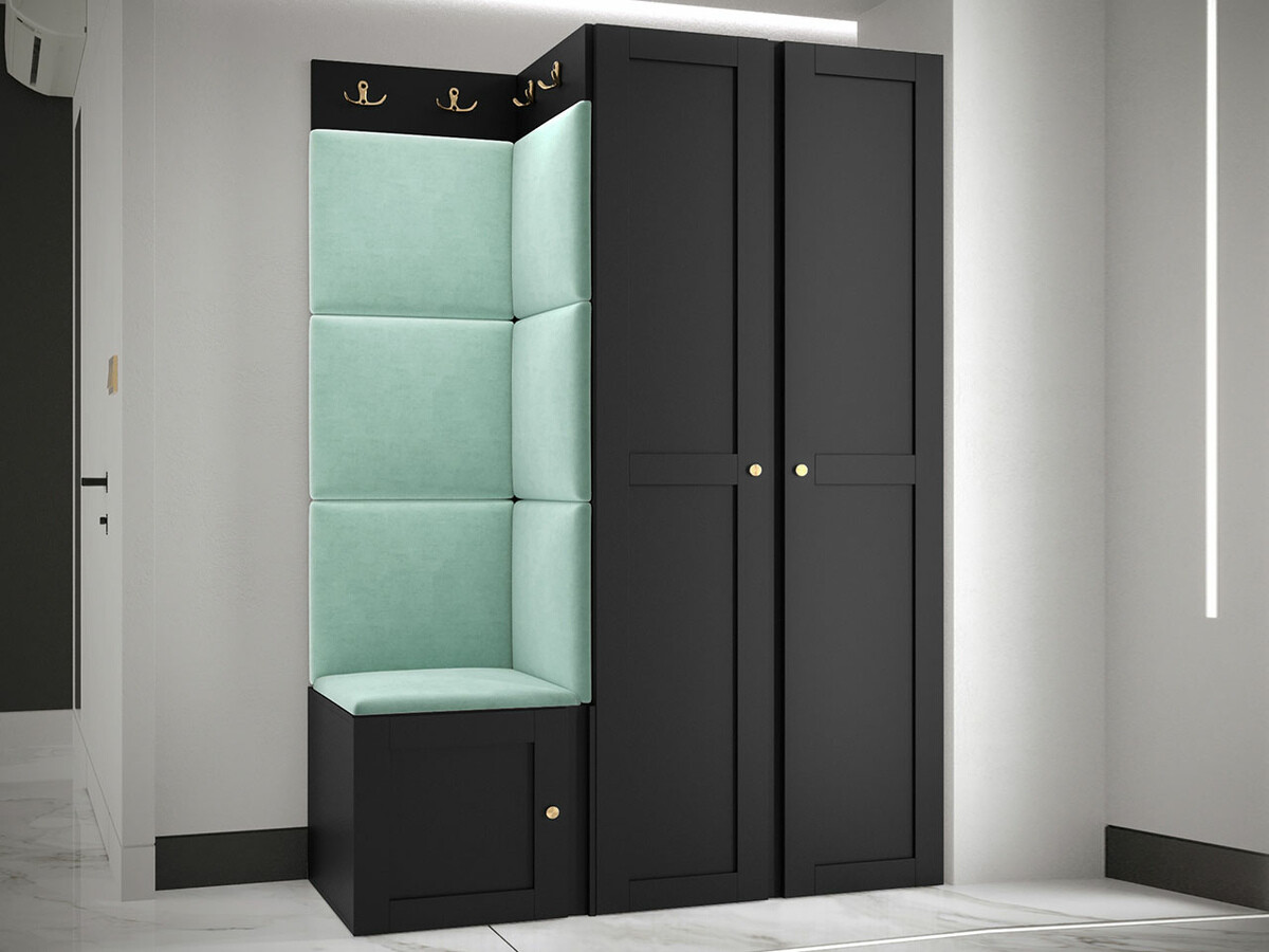 Set za hodnik Hartford 379 (Crno)