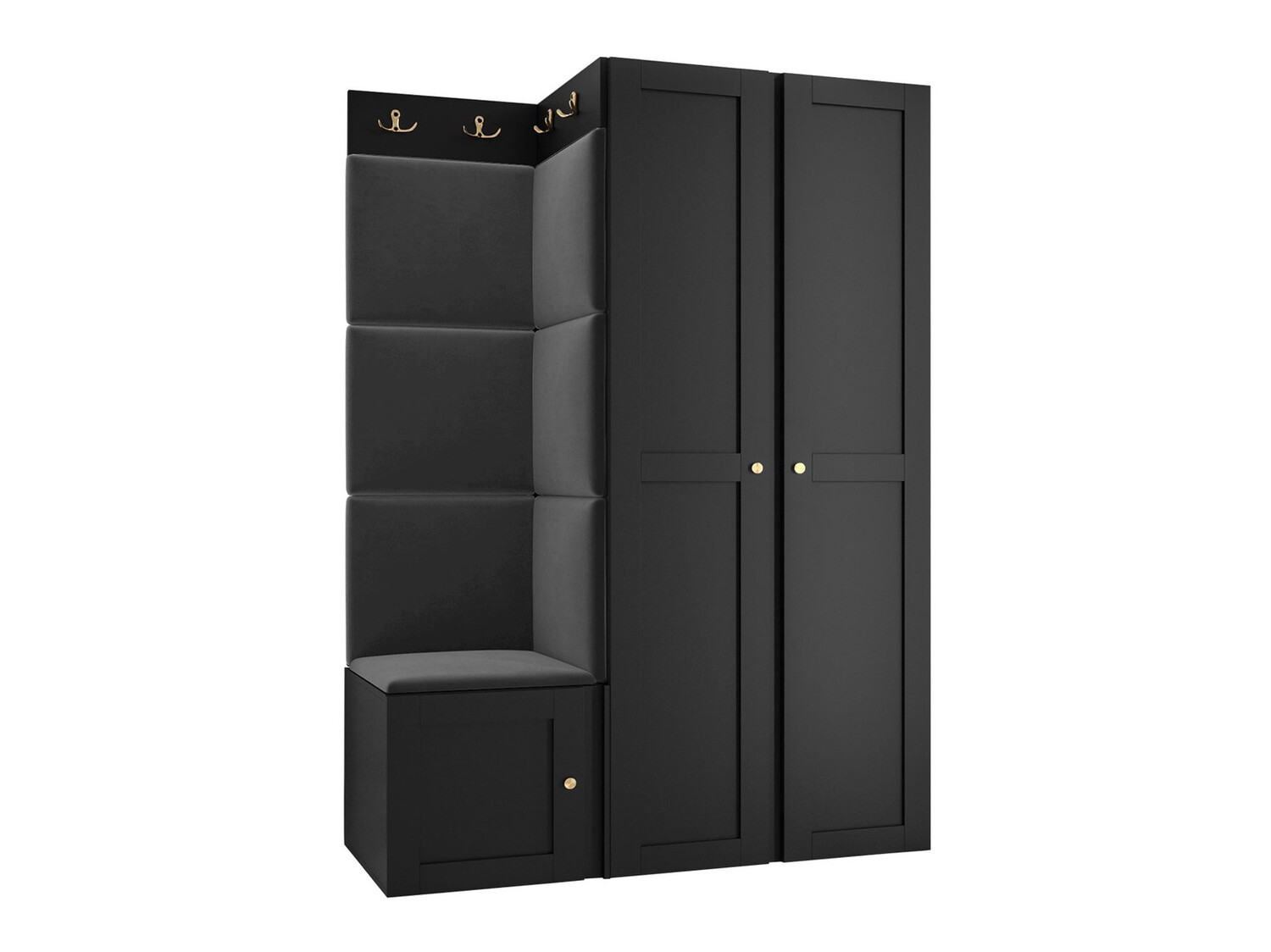 Set za hodnik Hartford 379 (Crno)