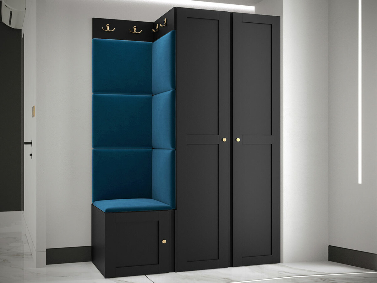 Set za hodnik Hartford 379 (Crno)