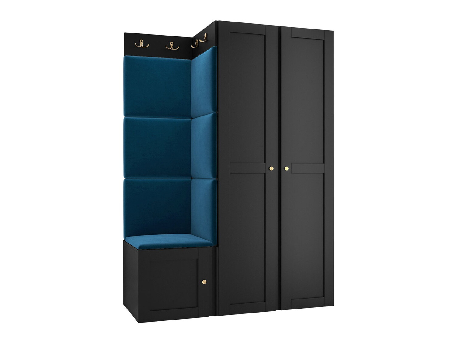 Set za hodnik Hartford 379 (Crno)