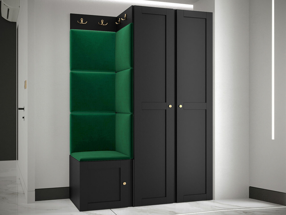 Set za hodnik Hartford 379 (Crno)