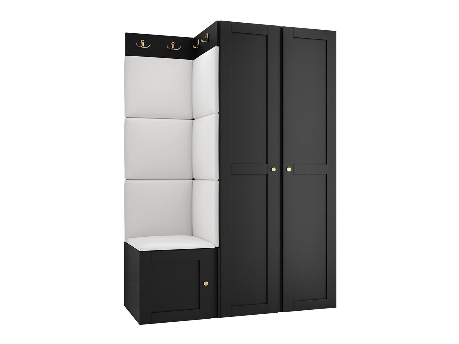 Set za hodnik Hartford 379 (Crno)