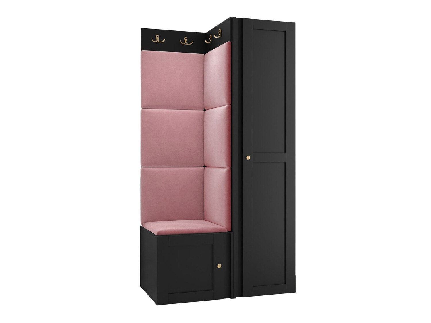 Set za hodnik Hartford 381 (Crno)