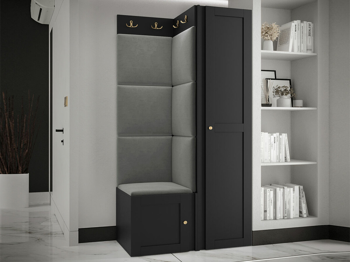 Set za hodnik Hartford 381 (Crno)