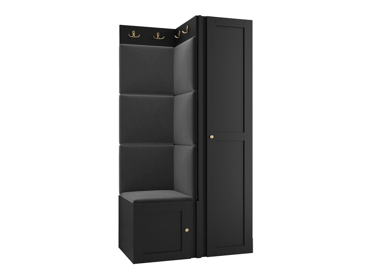 Set za hodnik Hartford 381 (Crno)