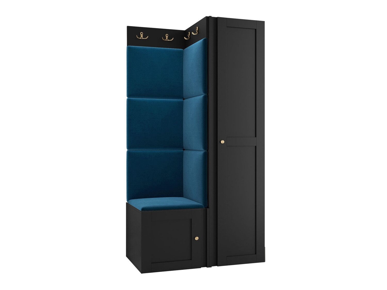 Set za hodnik Hartford 381 (Crno)