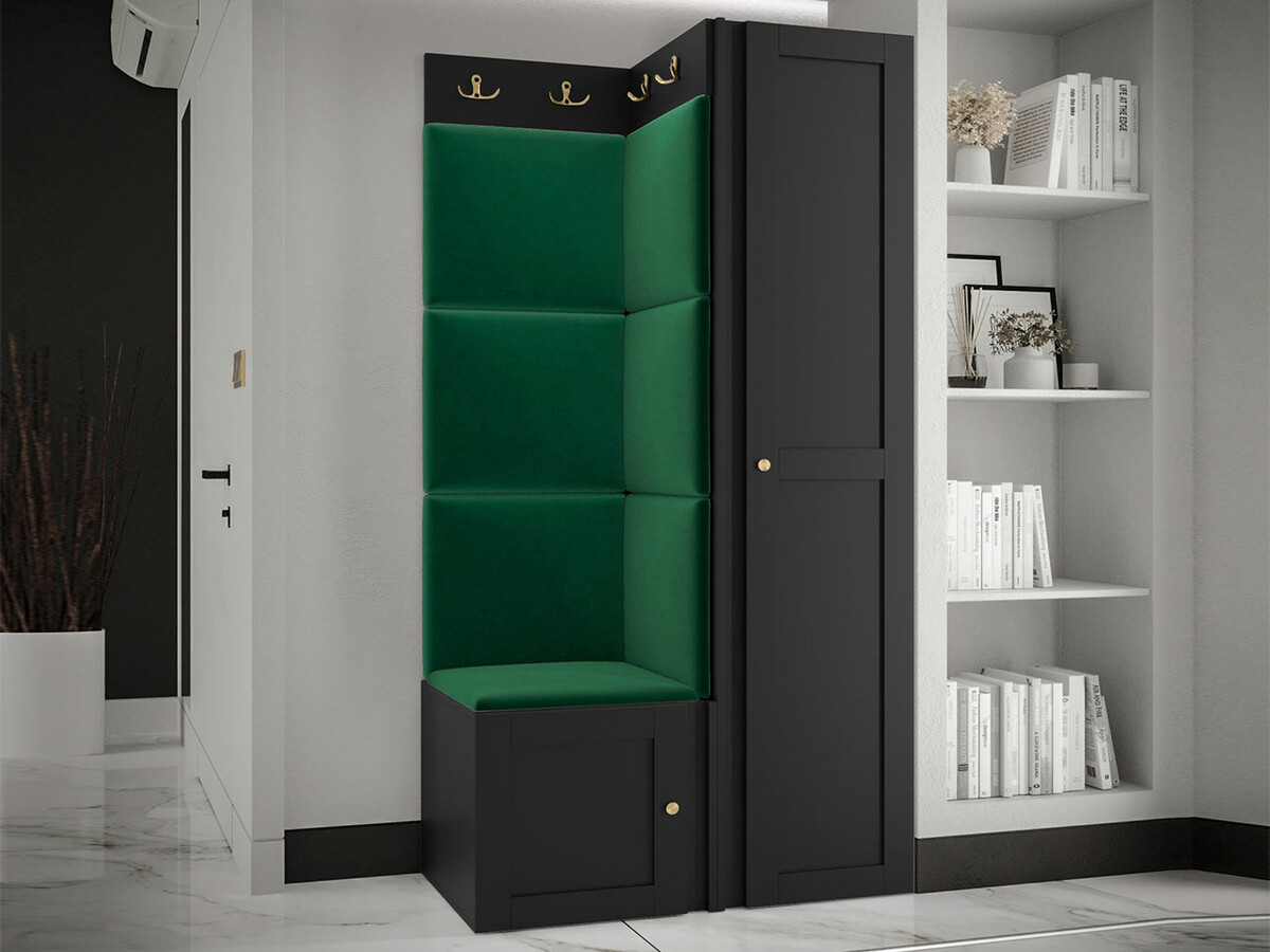 Set za hodnik Hartford 381 (Crno)