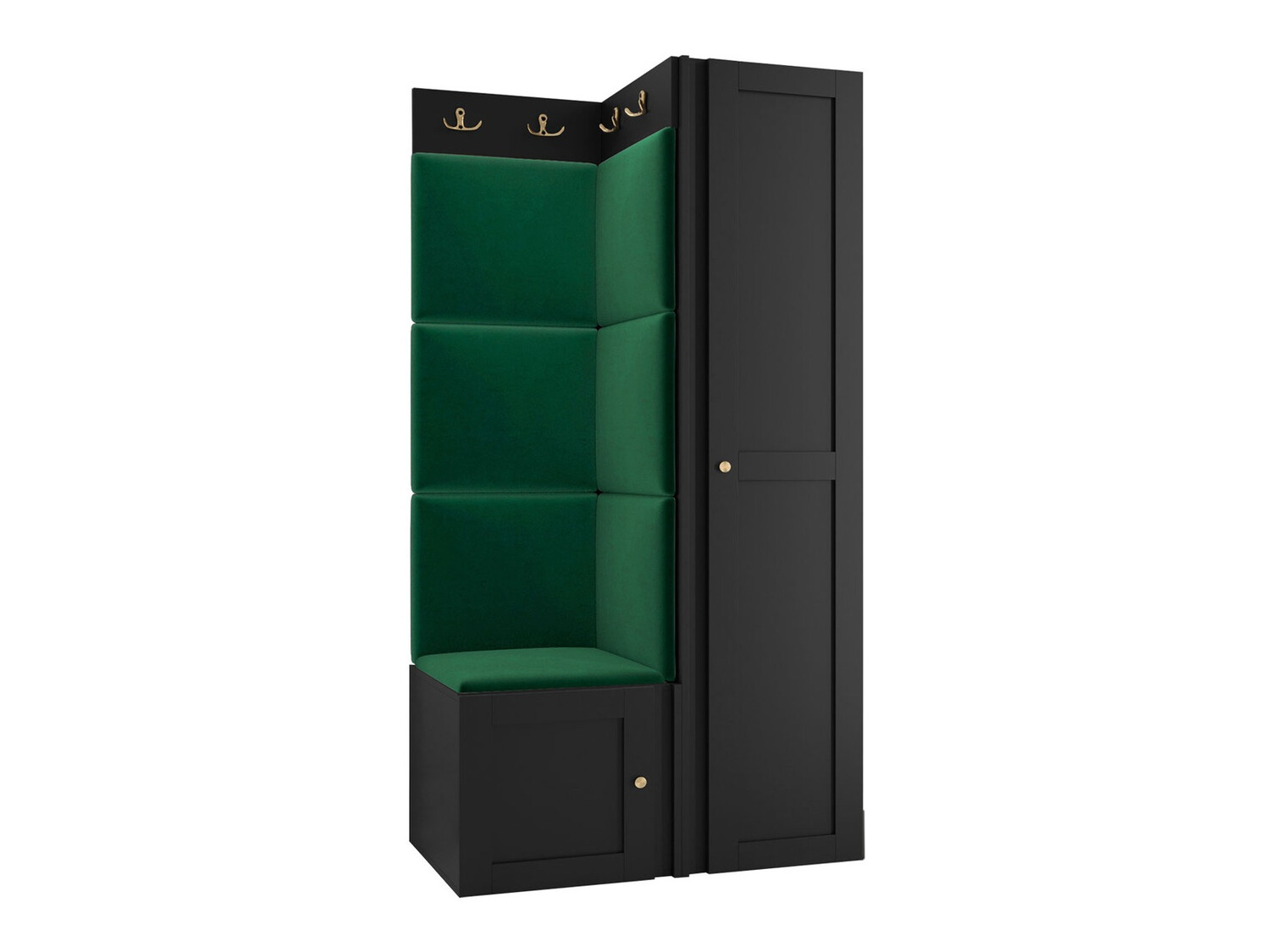 Set za hodnik Hartford 381 (Crno)