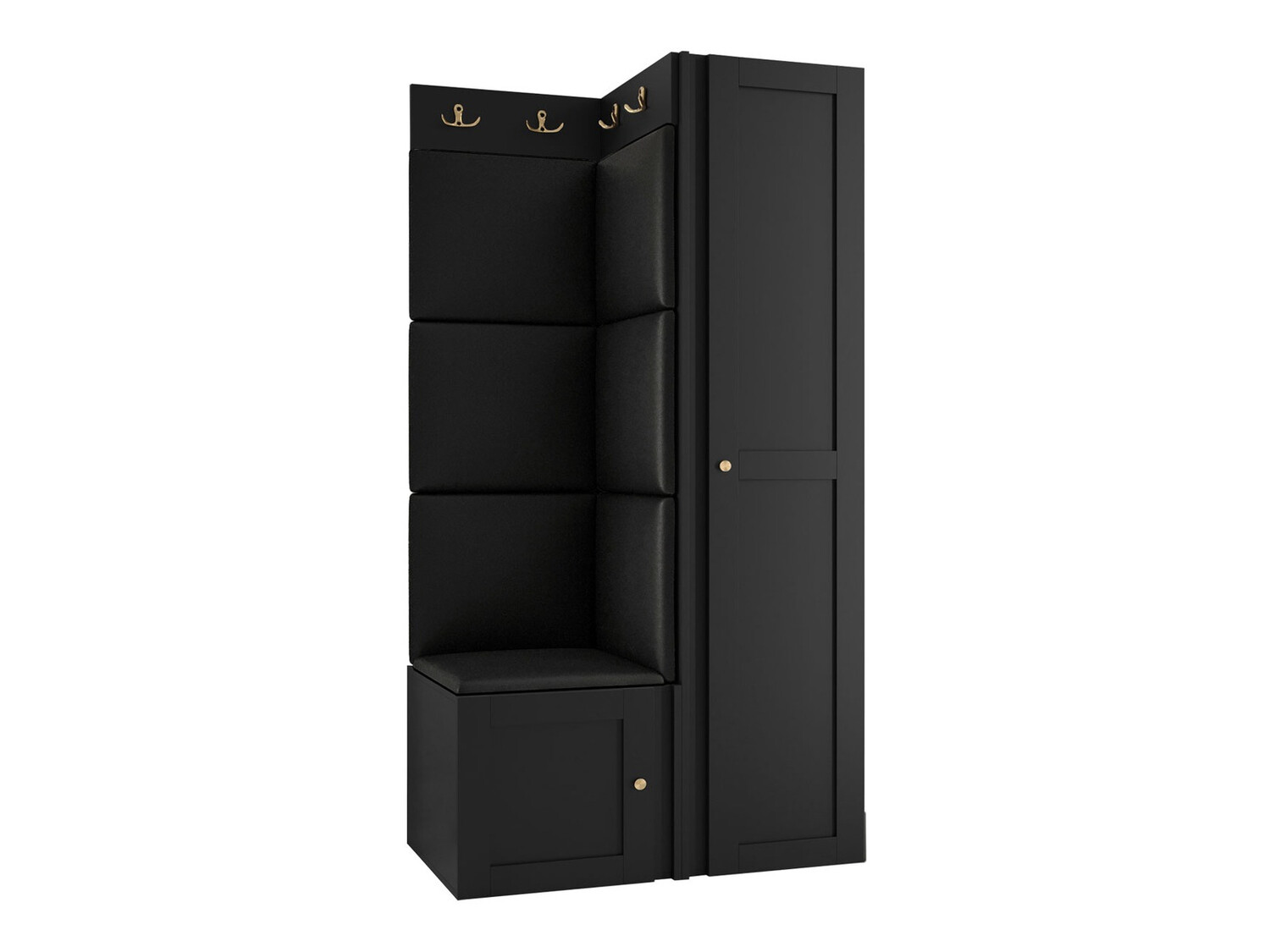 Set za hodnik Hartford 381 (Crno)