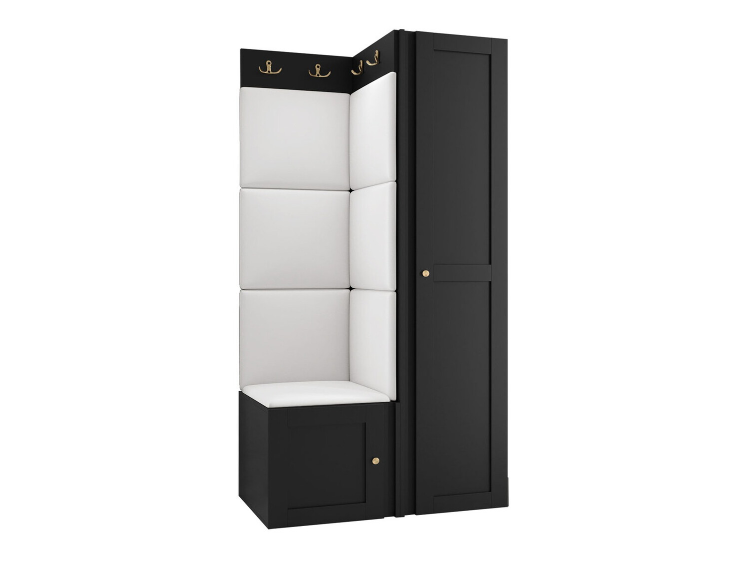 Set za hodnik Hartford 381 (Crno)