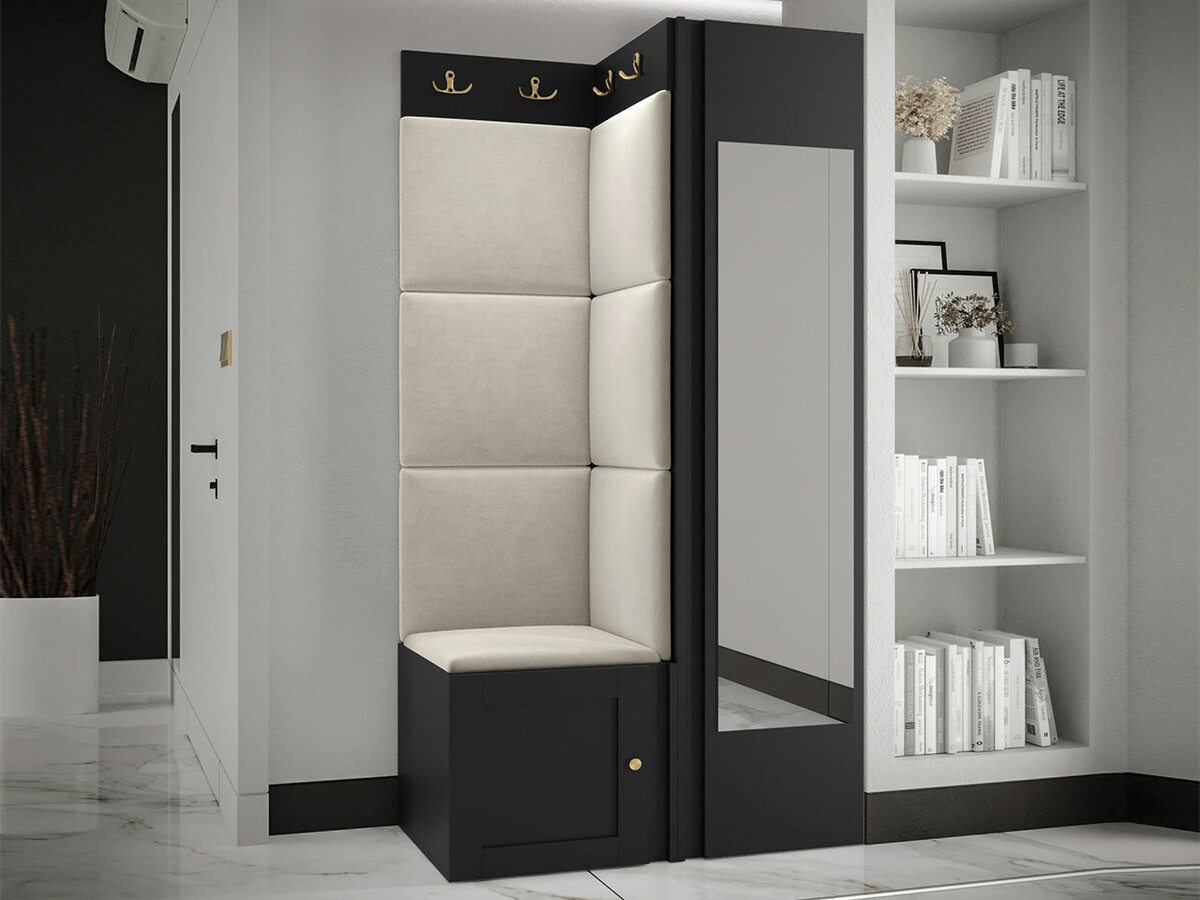 Set za hodnik Hartford 382 (Crno)