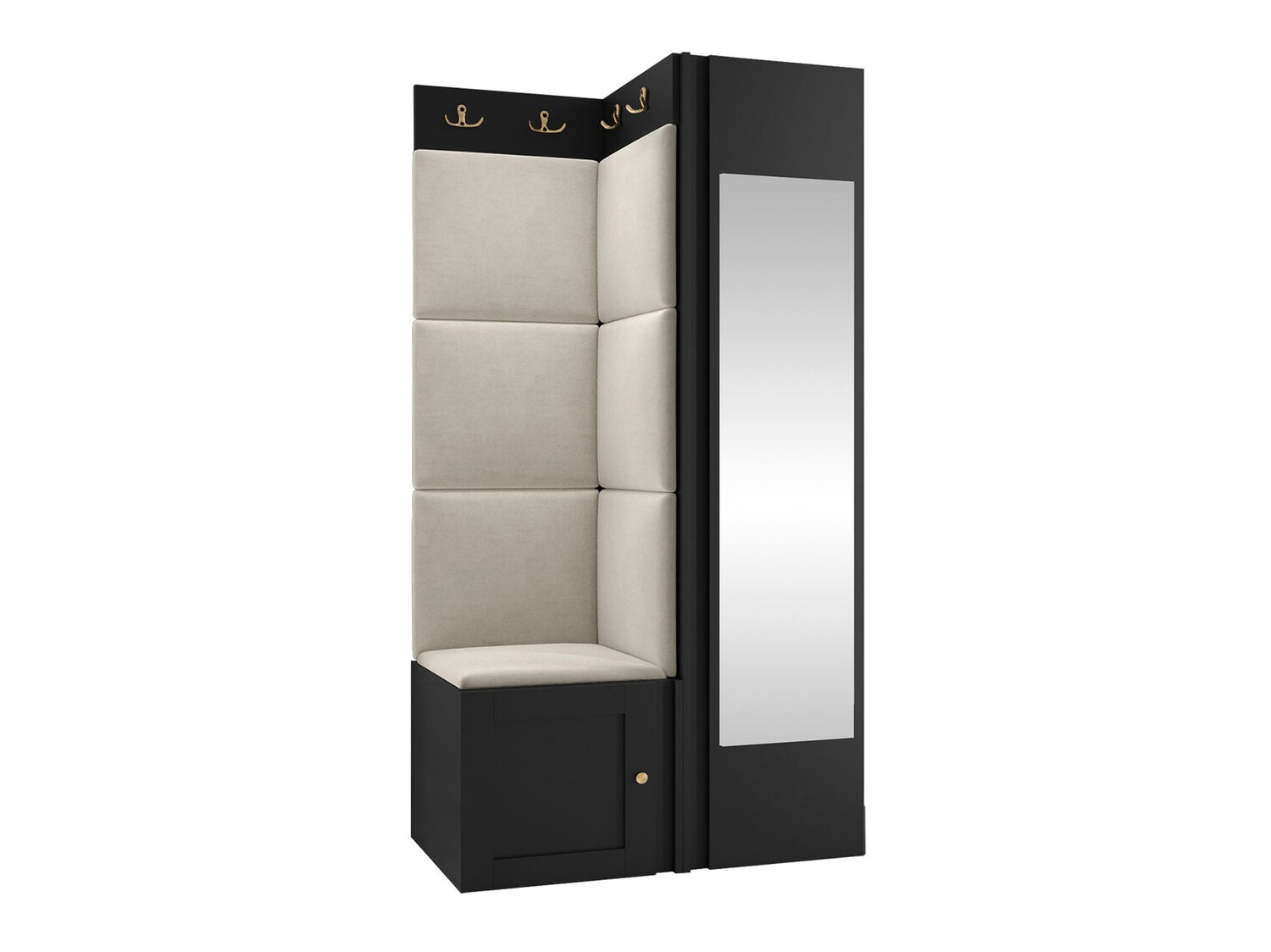 Set za hodnik Hartford 382 (Crno)