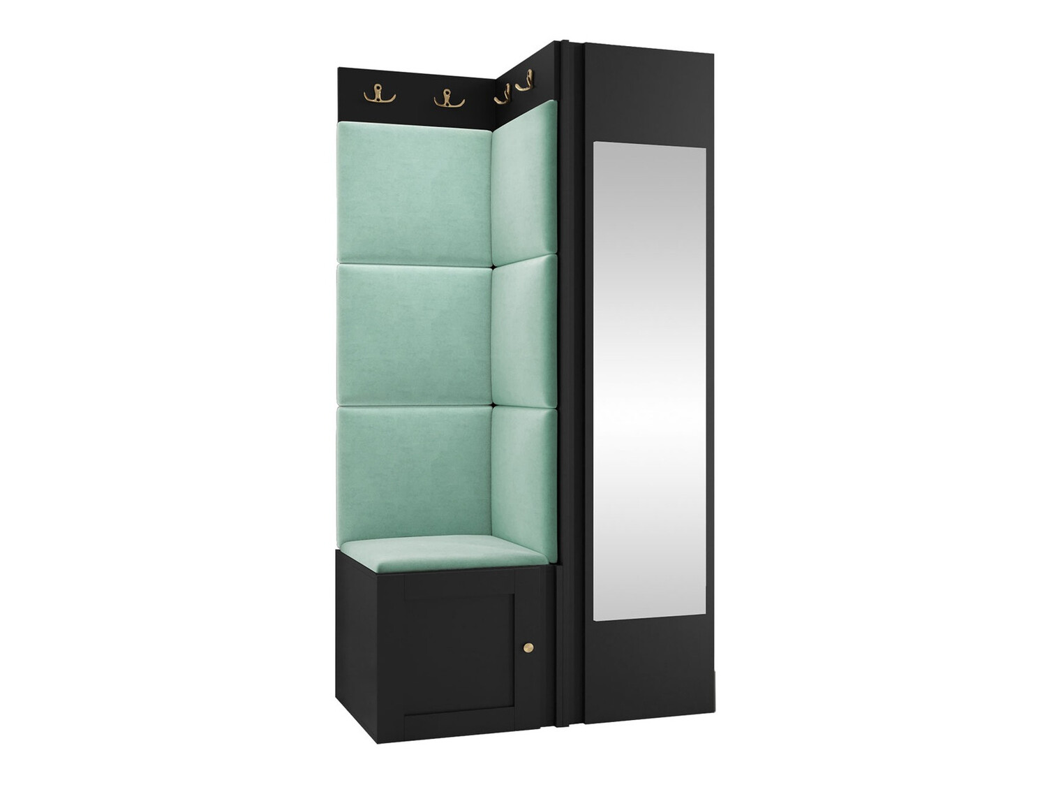 Set za hodnik Hartford 382 (Crno)