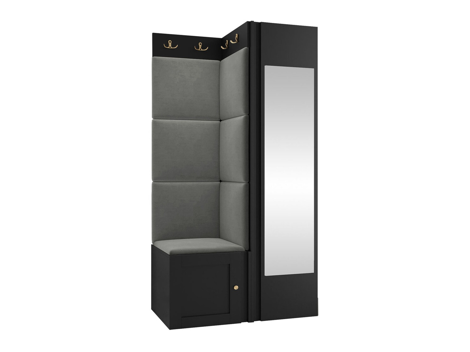 Set za hodnik Hartford 382 (Crno)