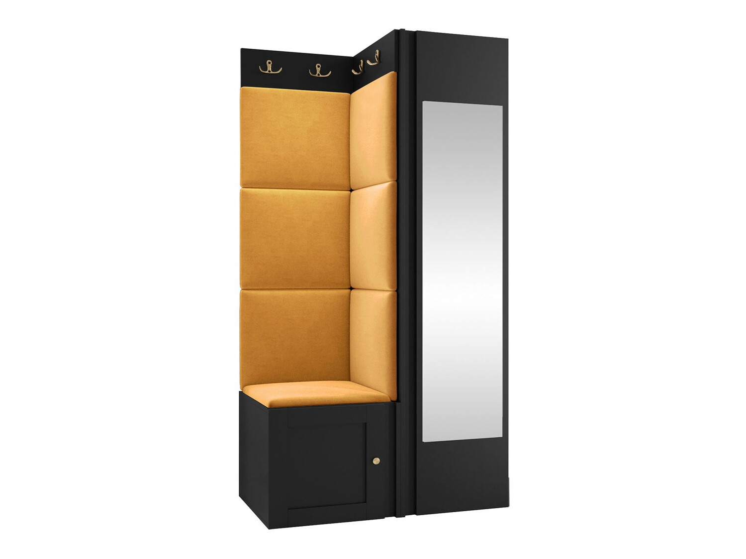 Set za hodnik Hartford 382 (Crno)