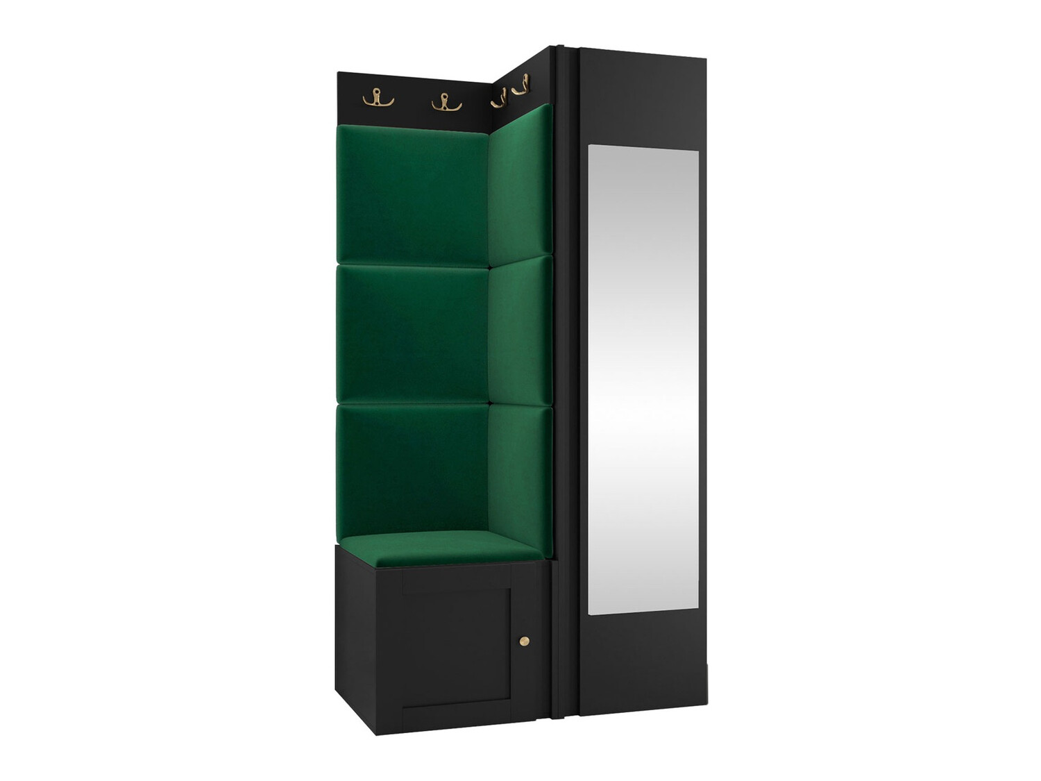 Set za hodnik Hartford 382 (Crno)