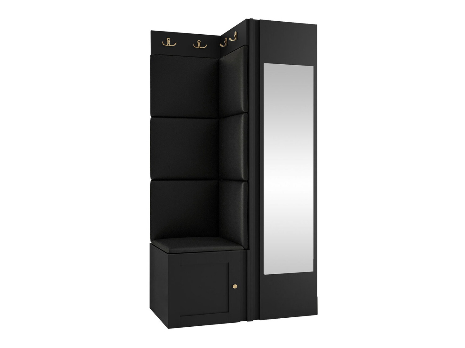 Set za hodnik Hartford 382 (Crno)