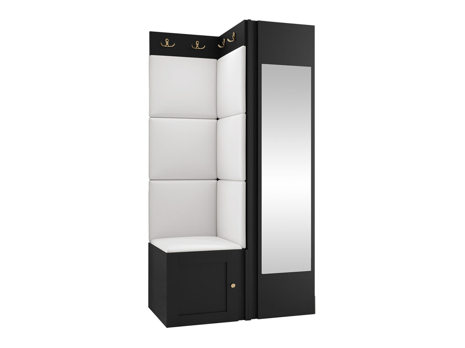 Set za hodnik Hartford 382 (Crno)