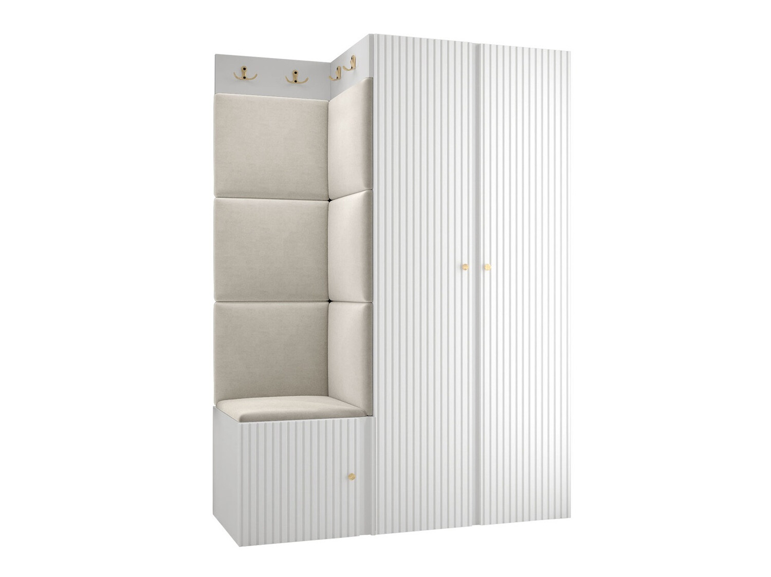 Set za hodnik Hartford 387 (Belo)