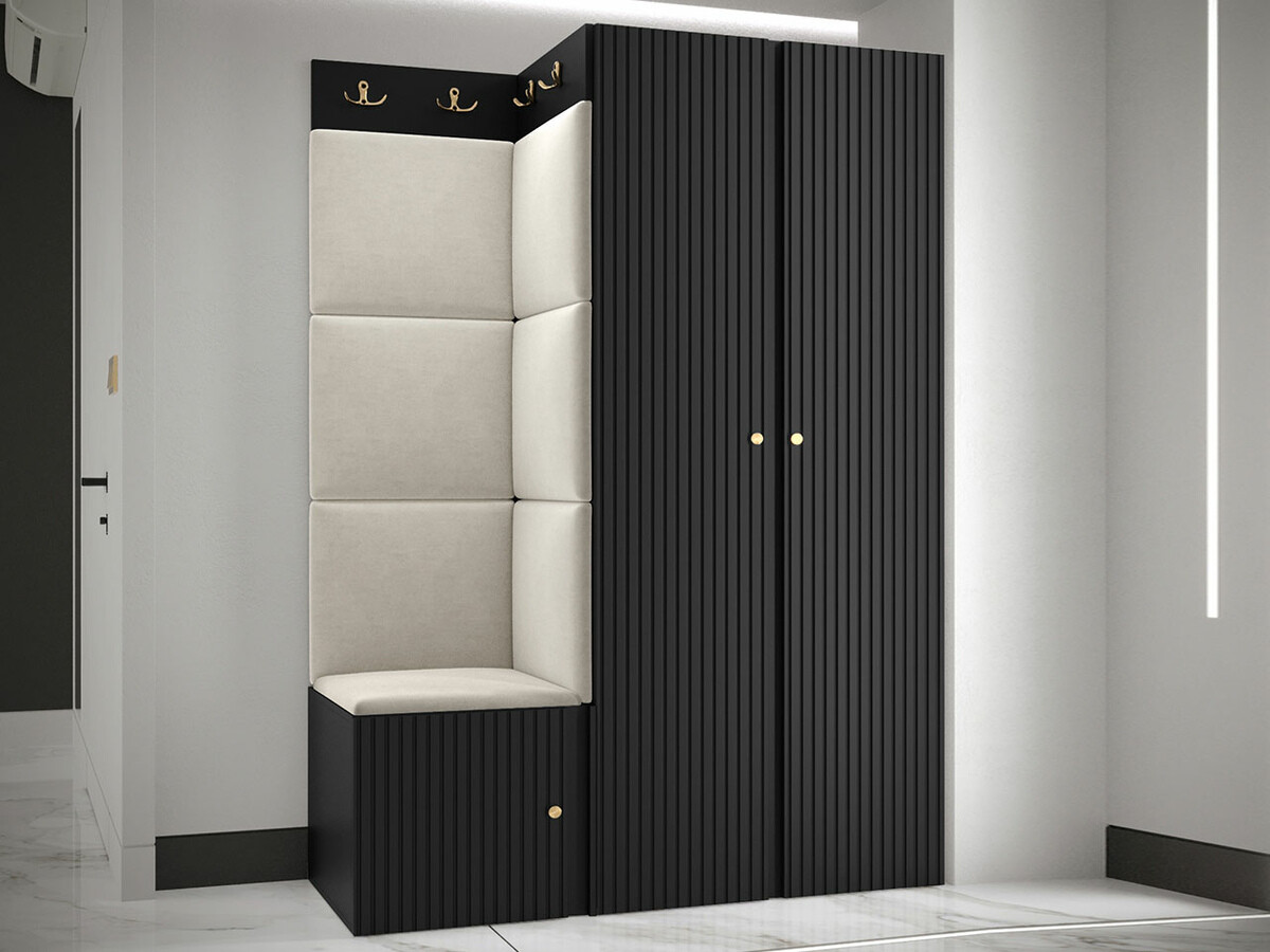 Set za hodnik Hartford 387 (Crno)