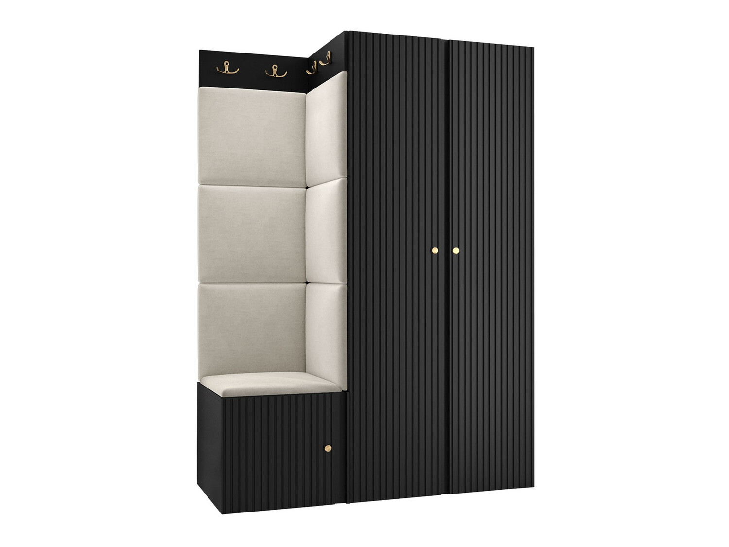 Set za hodnik Hartford 387 (Crno)