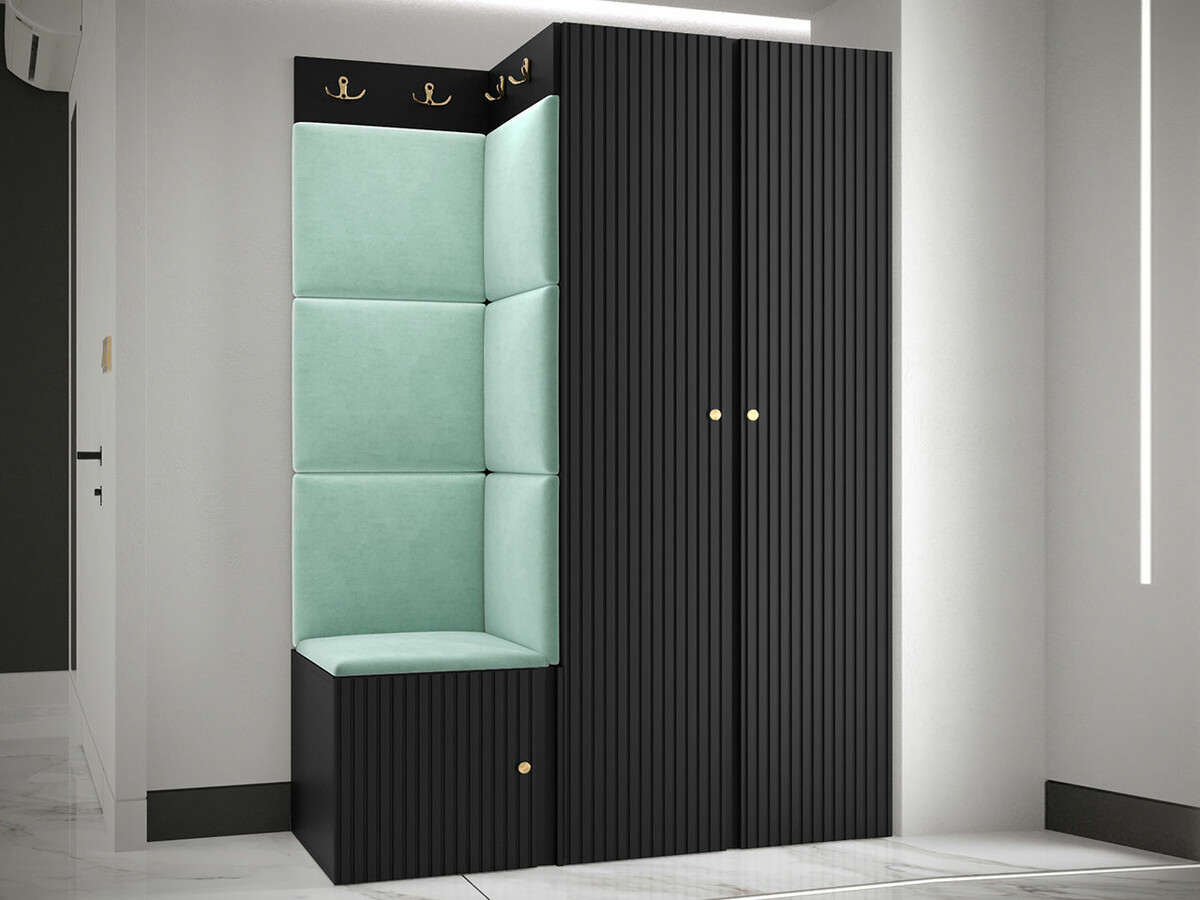 Set za hodnik Hartford 387 (Crno)