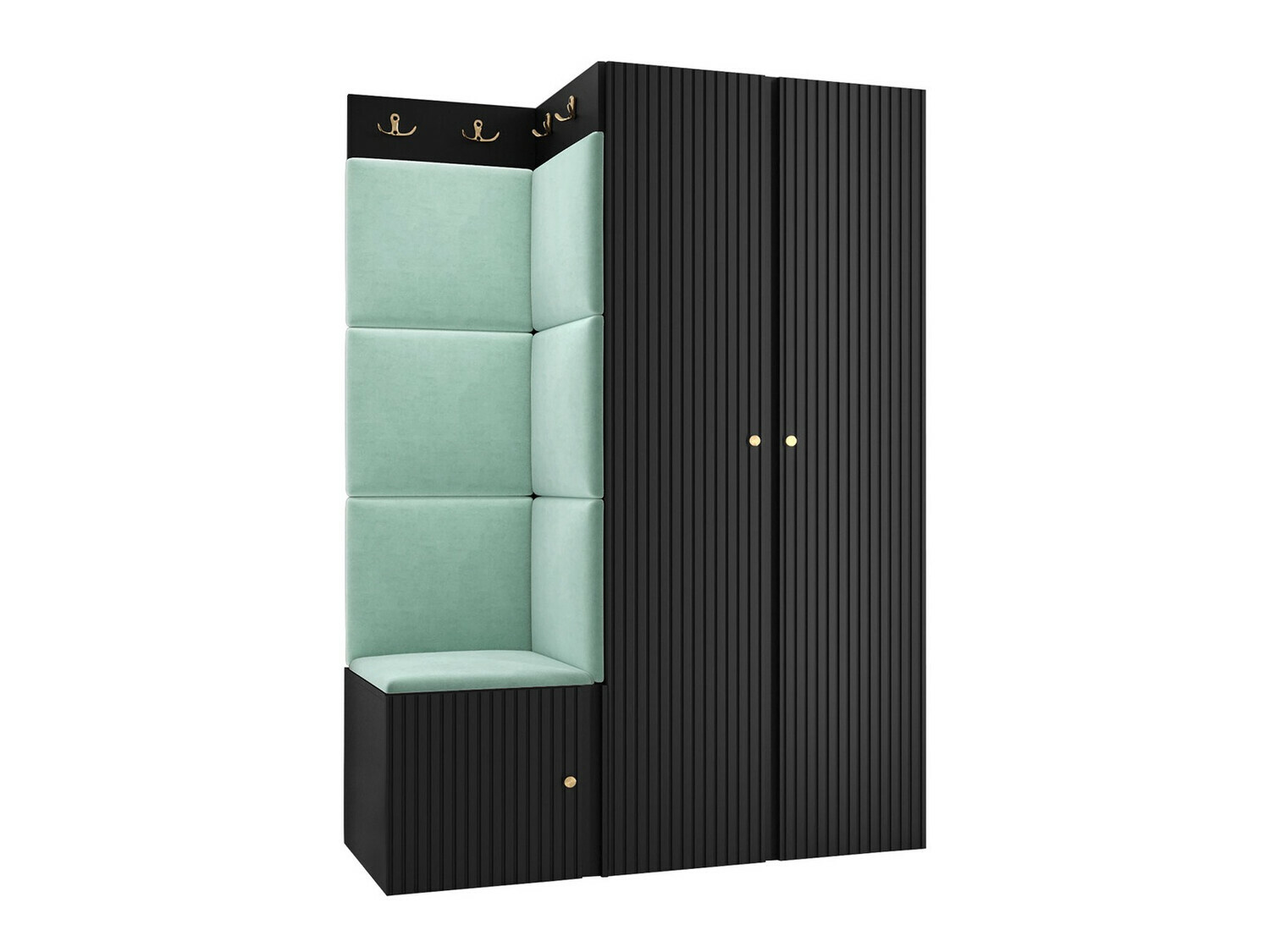 Set za hodnik Hartford 387 (Crno)