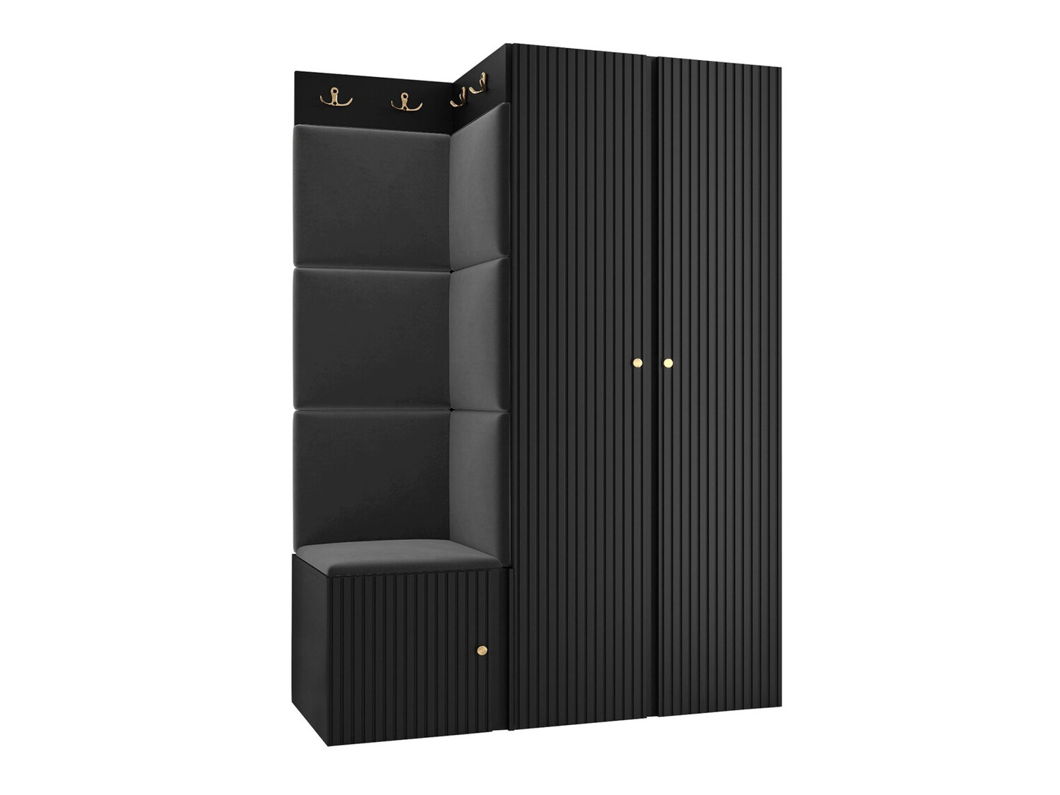 Set za hodnik Hartford 387 (Crno)