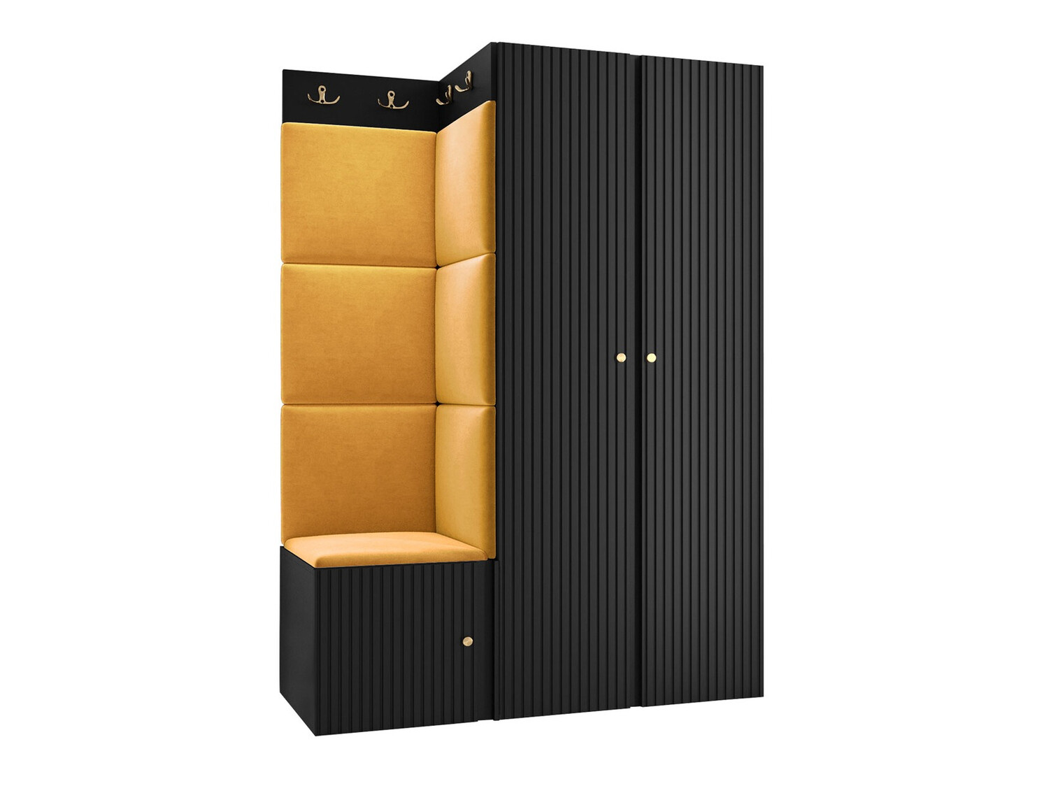 Set za hodnik Hartford 387 (Crno)