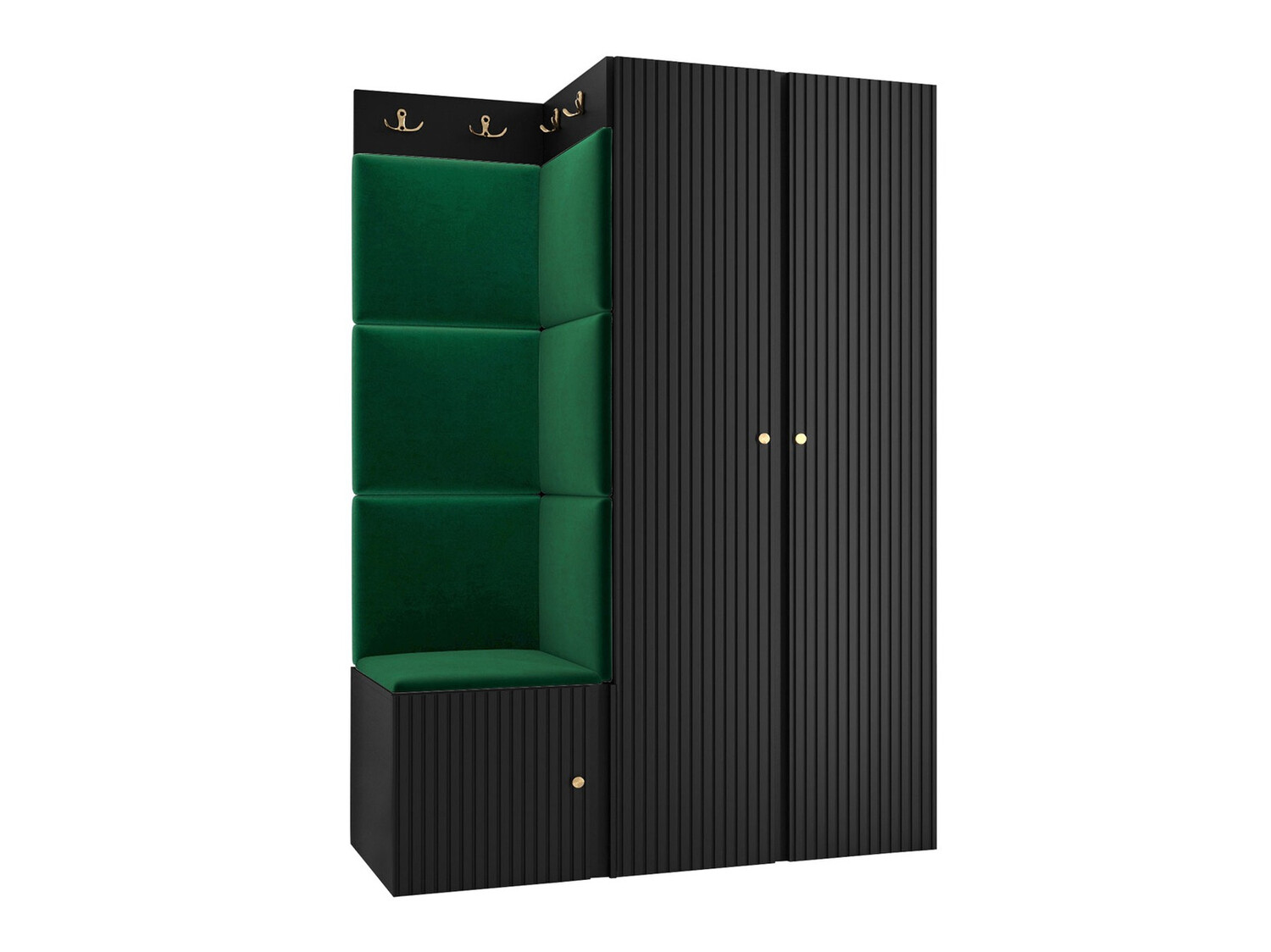 Set za hodnik Hartford 387 (Crno)