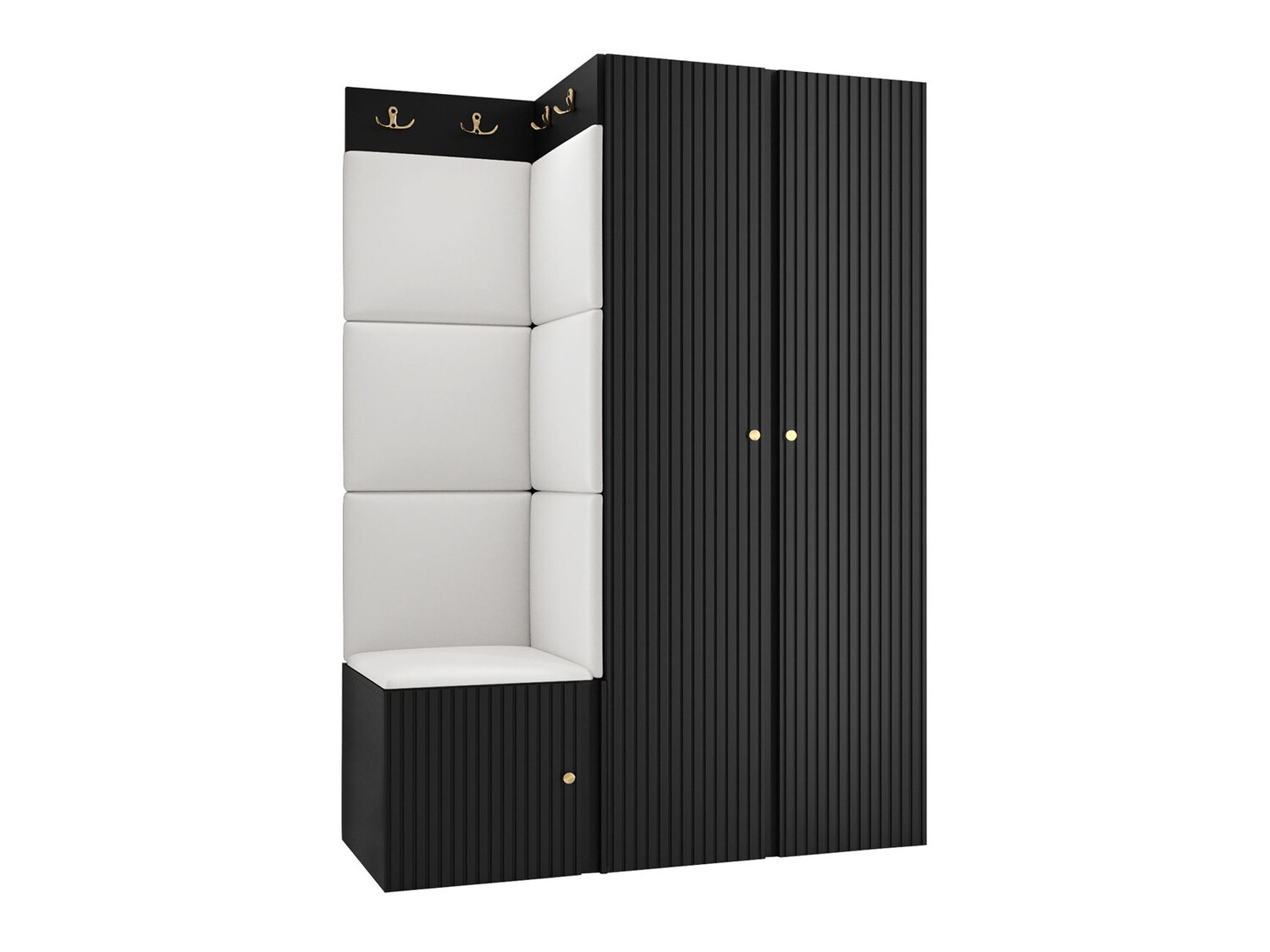 Set za hodnik Hartford 387 (Crno)