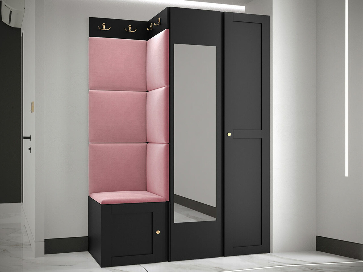 Set za hodnik Hartford 380 (Crno)