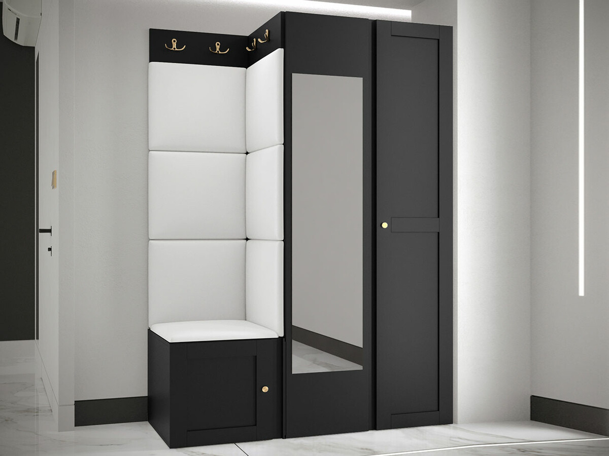 Set za hodnik Hartford 380 (Crno)