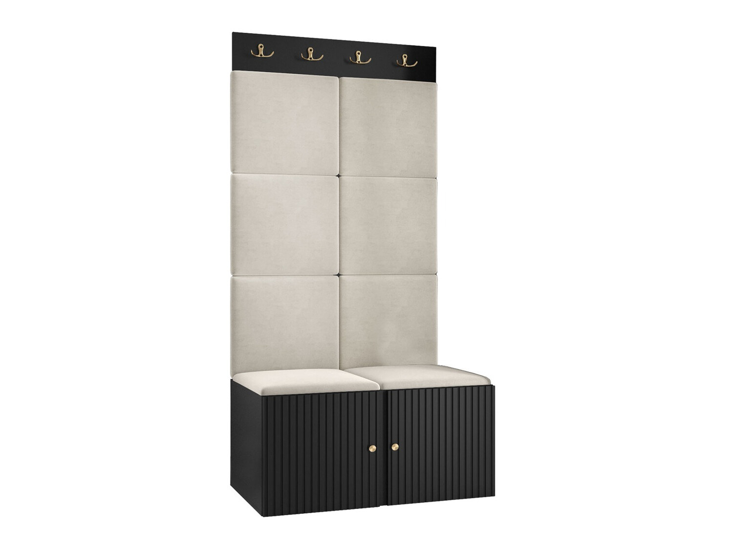 Set za hodnik Hartford 383 (Crno)