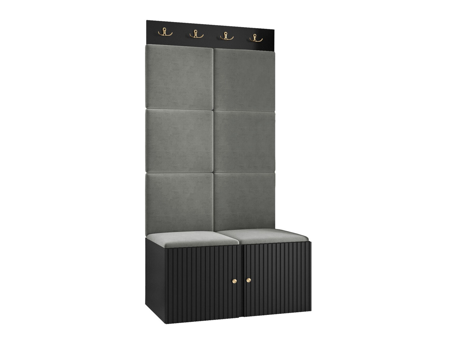 Set za hodnik Hartford 383 (Crno)