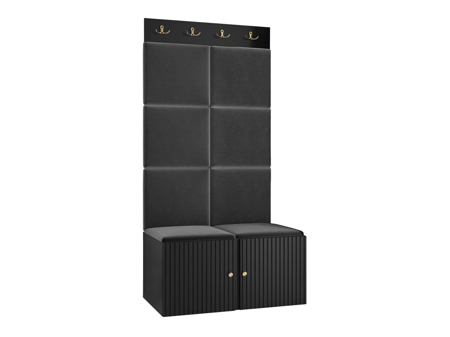 Set za hodnik Hartford 383 (Crno)