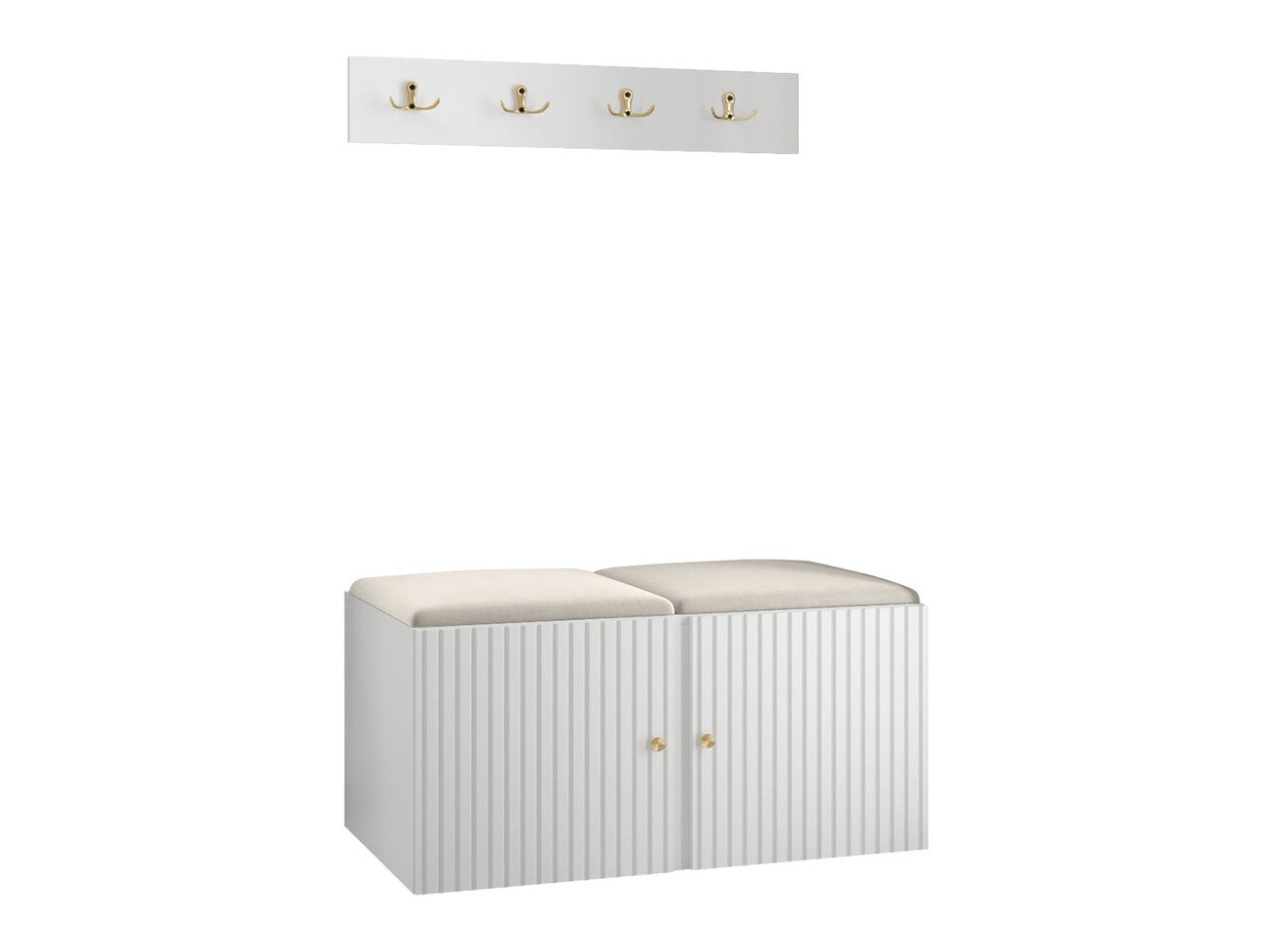 Set za hodnik Hartford 384 (Belo)