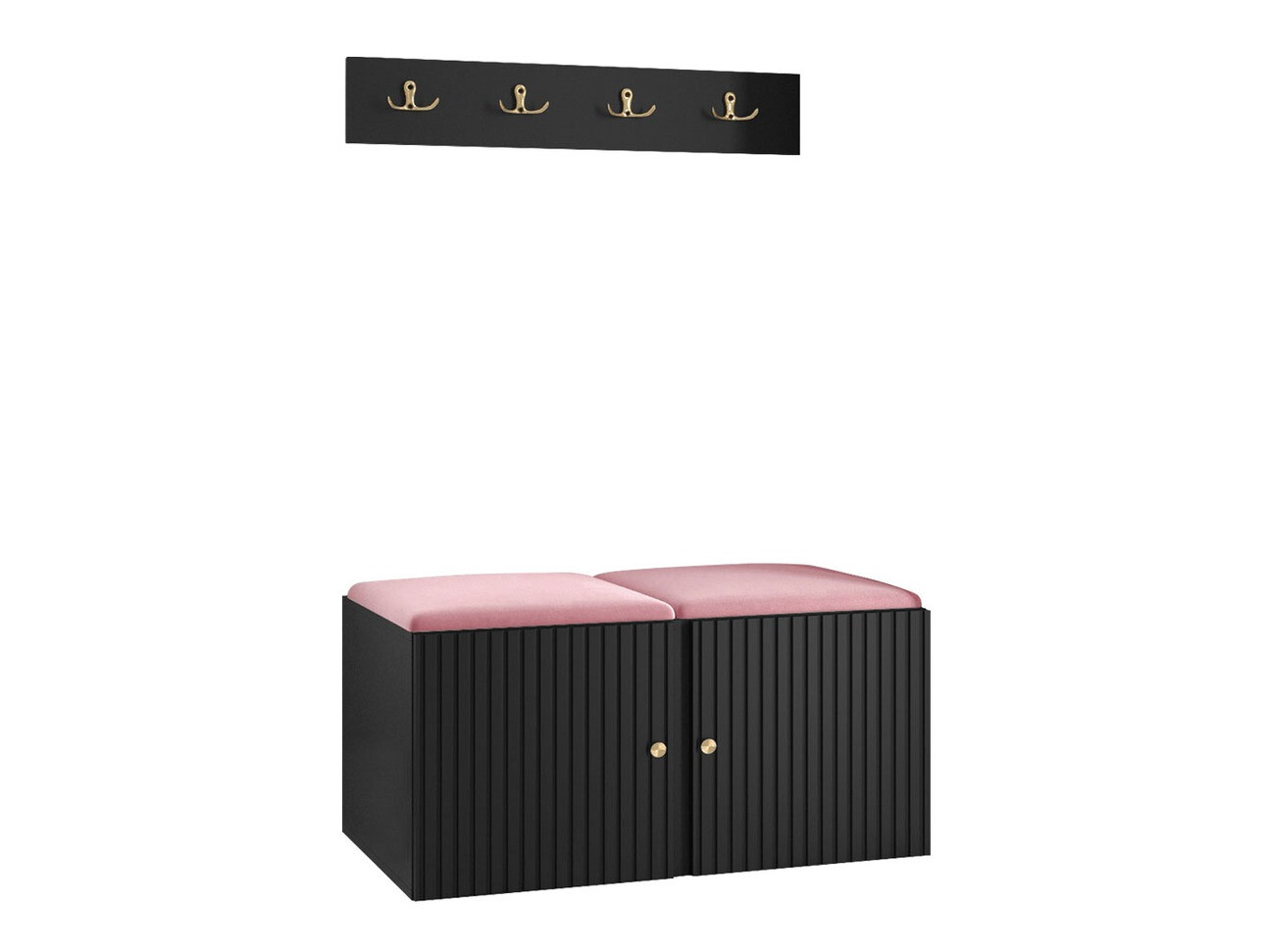 Set za hodnik Hartford 384 (Crno)