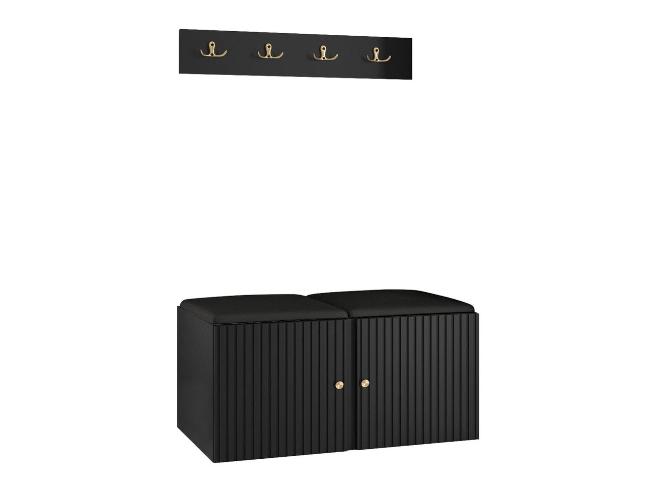 Set za hodnik Hartford 384 (Crno)