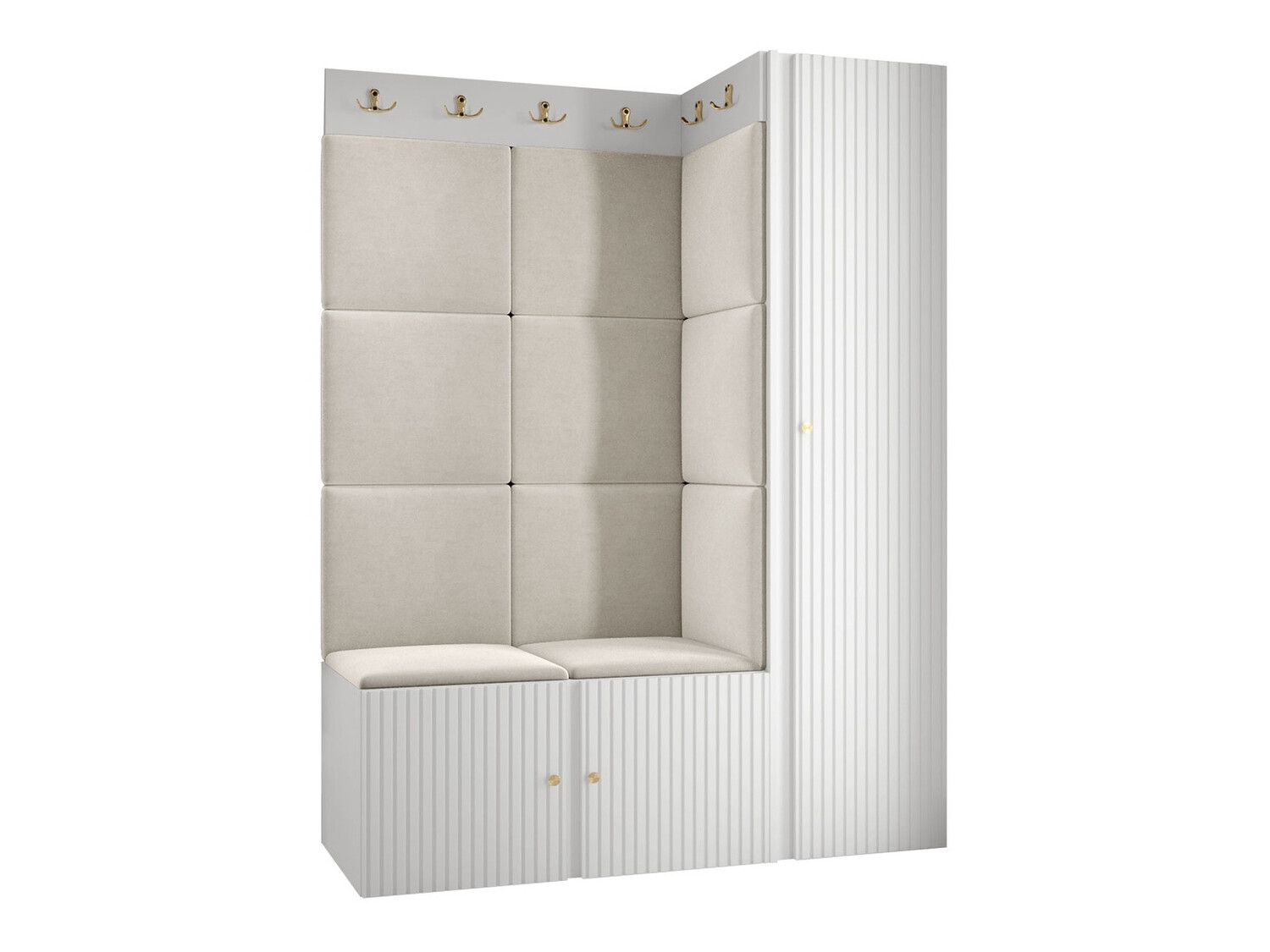 Set za hodnik Hartford 385 (Belo)