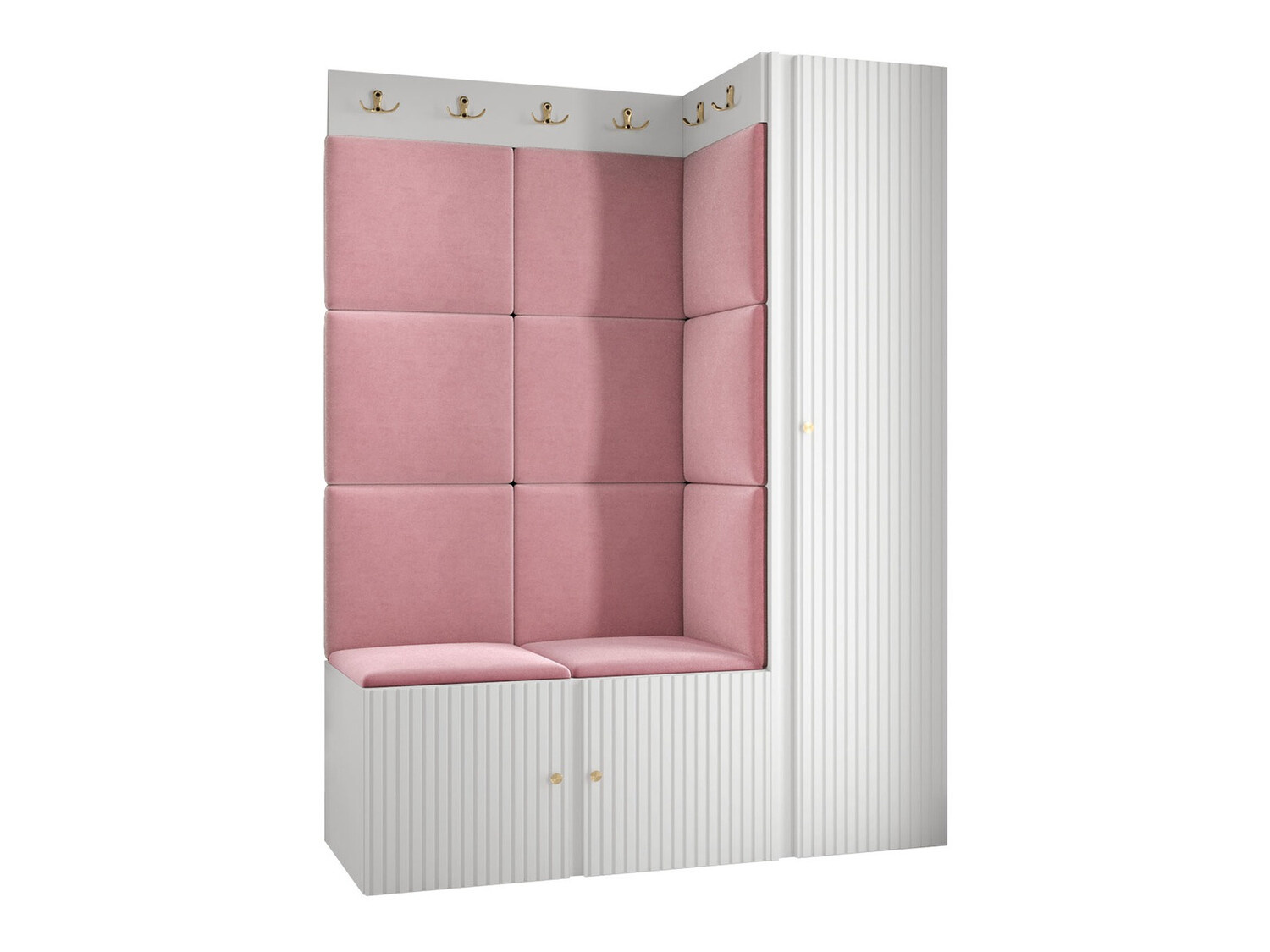 Set za hodnik Hartford 385 (Belo)