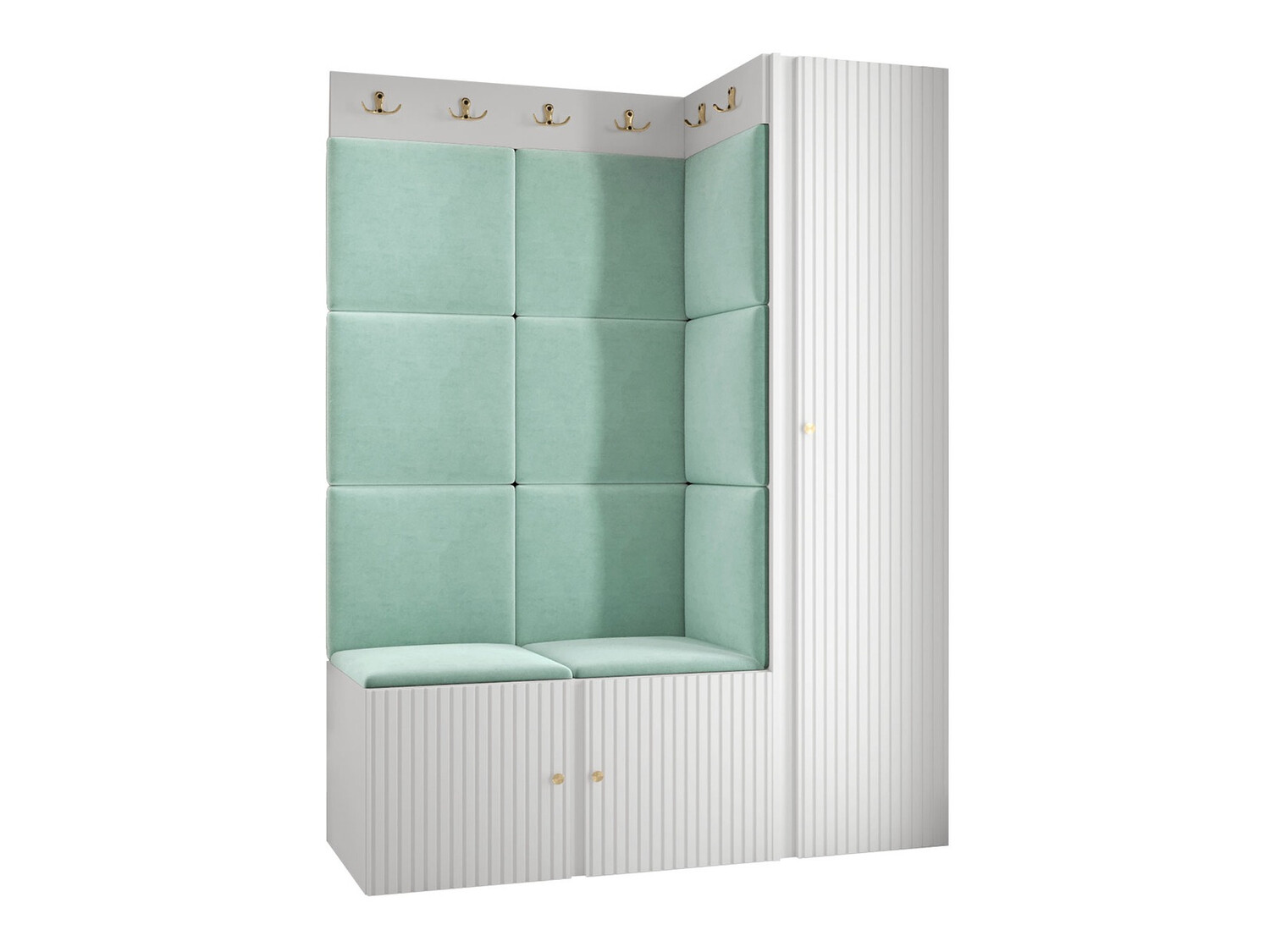 Set za hodnik Hartford 385 (Belo)