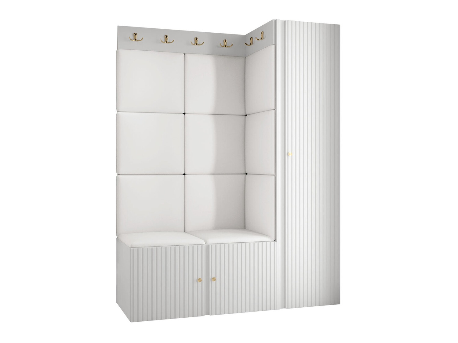 Set za hodnik Hartford 385 (Belo)