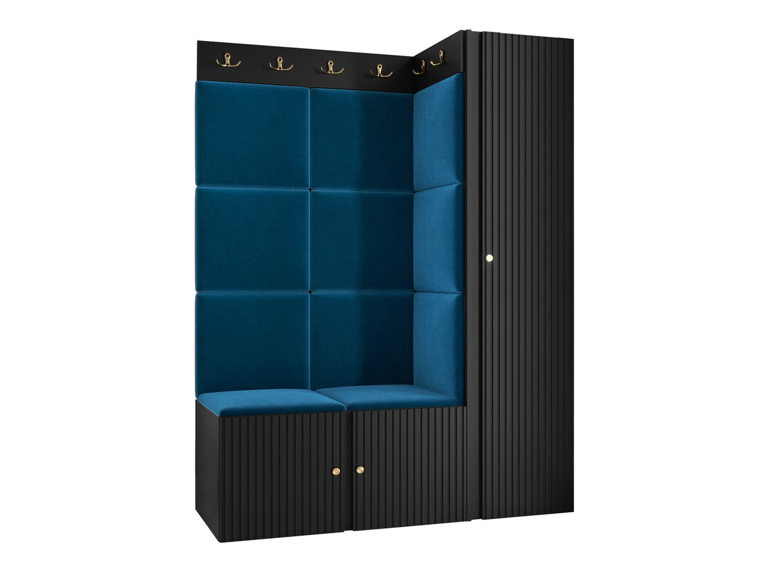 Set za hodnik Hartford 385 (Crno)